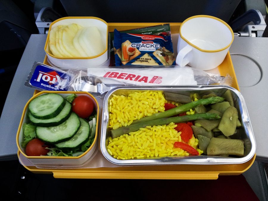 ¿Comida vegetariana en el Avión?